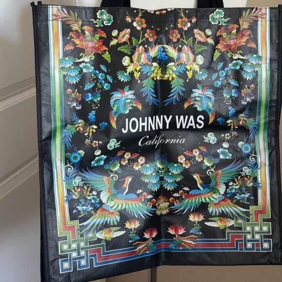 Johnny Was Shopping Tote | Asian Motif | New - Picture 1 of 1
